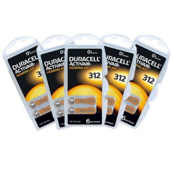 Duracell Hearing Aid Batteries 312