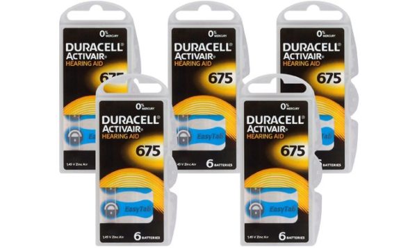 Duracell Hearing Aid Batteries 675